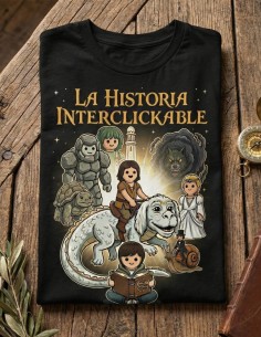 ▷ Camiseta La Historia Interminable – Fantasía parodiando Playmobil 2
